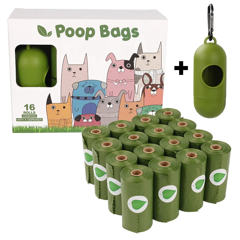 Custom Printed Eco-Friendly Biodegradable Pet Waste Dog Poop Bag for Disposal Compostable Dog Bag