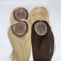 Emeda #4 Color 5*6 Inch Breathable Mono Base Hair Topper Brazilian Virgin Human Hair for Women