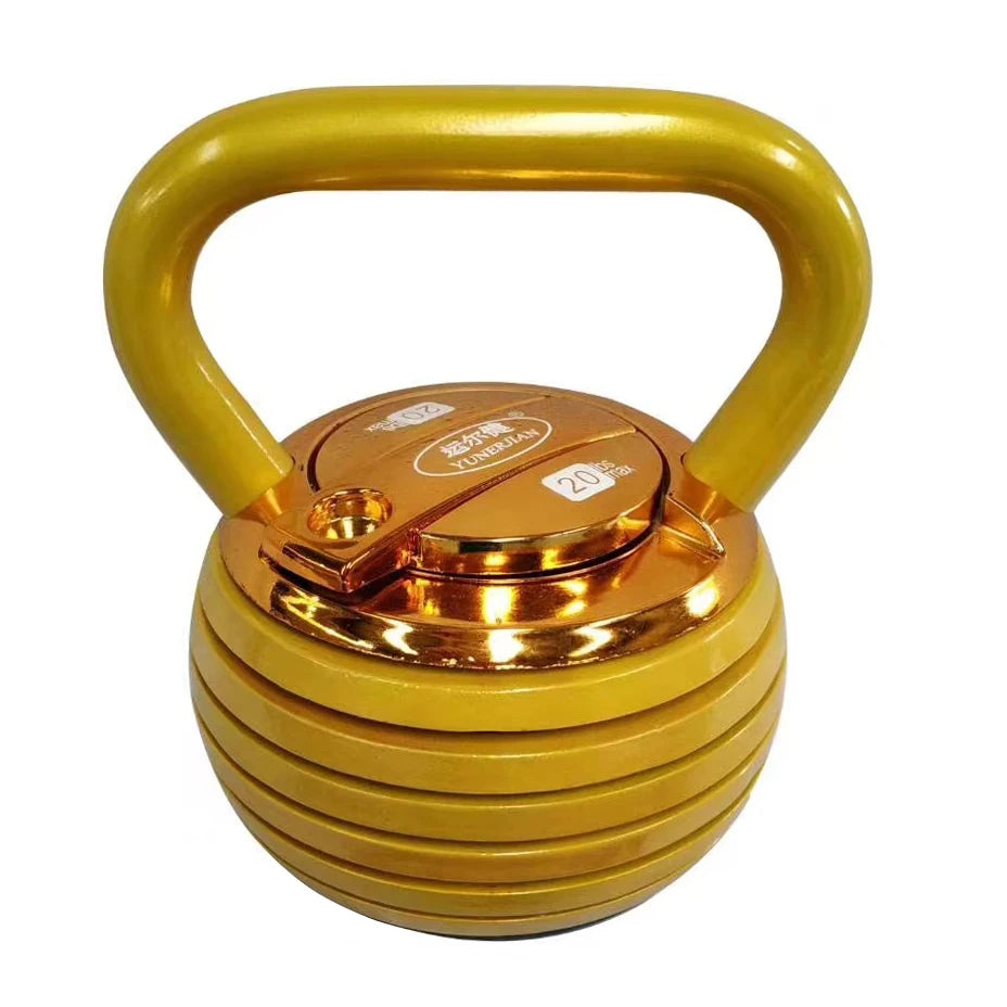 Cast Iron Adjustable Kettlebell Set 10-40LBS Exercise Weightlifting Equipment for Home Fitness & Gym Use for Men & Women
