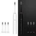 Chargeable Electric Toothbrush IPX7 Oral Cleaning Sonic Electric Toothbrush With 4 Soft Bristles Couple Electric Toothbrush