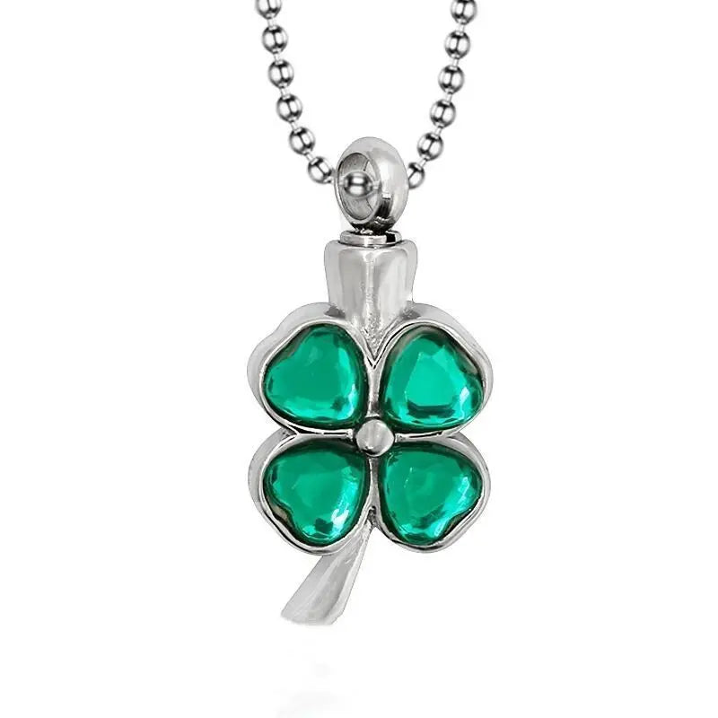 Stainless Steel Jewelry Mother's Day Gift Four-leaf Clover Lucky Pendant