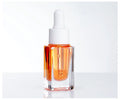 10ml Flat Square Glass Serum Bottle with White Dropper Screen Printed for Skin Care Cream & Eye Drop Essential Oil