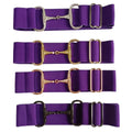 Solid Color Free Engraved Logo 1.5 Inch 4cm Wide Elastic Horse Rhinestone Snaffle Bit Belt No MOQ Horse Products Solid Colors
