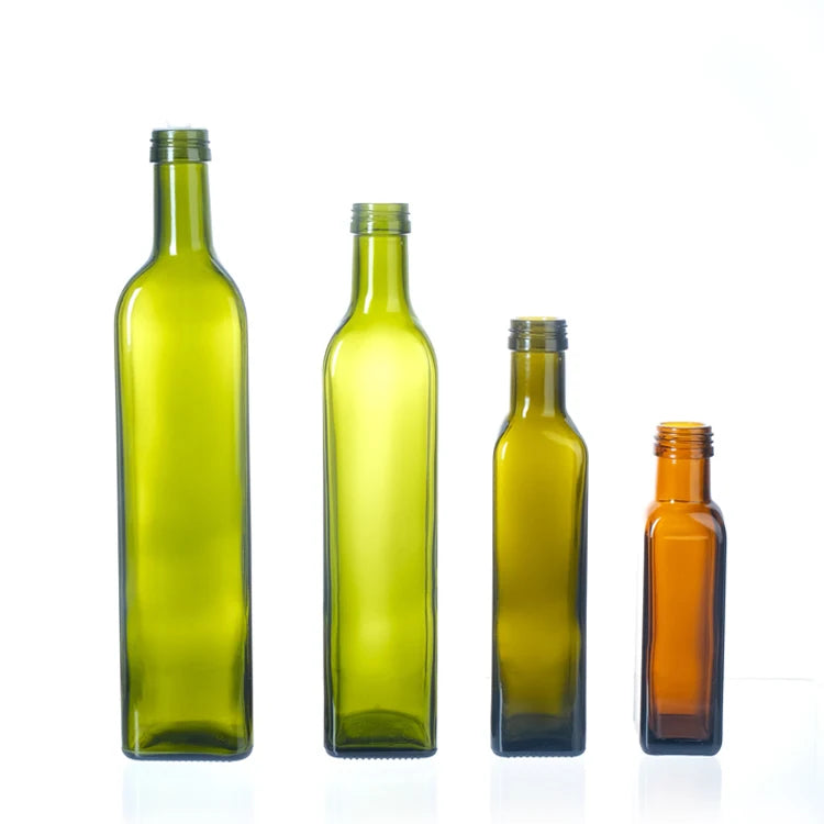 Factory Price High Quality 500Ml 750Ml 1L Green Amber Transparent Olive Oil Glass Marasca Bottle