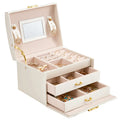 Princess Style Jewelry Box for Girls  Mirrored Jewelry Organizer for Earring Necklace Ring Watches Necklace Box Jewelryjewelry