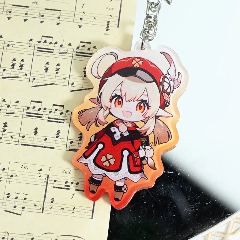 Promotional Rainbow Custom UV Printed Acrylic Cartoon Anime Charms Eco-friendly Lightweight Hard-Wearing Hologram Plastic