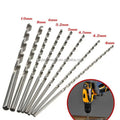 8pcs 200mm Extra Long HSS Larger Drill Bit Set Straight Shank Tool Wood Metal Drilling Tools Drill Bit
