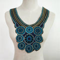 Lace Collar Decor DIY Sewing Patch Ethnic Style Embroidery Lace Applique Sew on Neckline
