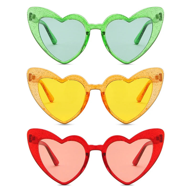 Fashion Sunglasses Women High Quality Weeding Party Sun Glasses Trendy Heart Frame Y2K Designer Sunglasses for Ladies Wholesale