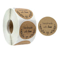 Handmade Kraft 'Thank You' Adhesive Sticker Happy Mail Bake Envelope Decoration Label Personalized Household Products