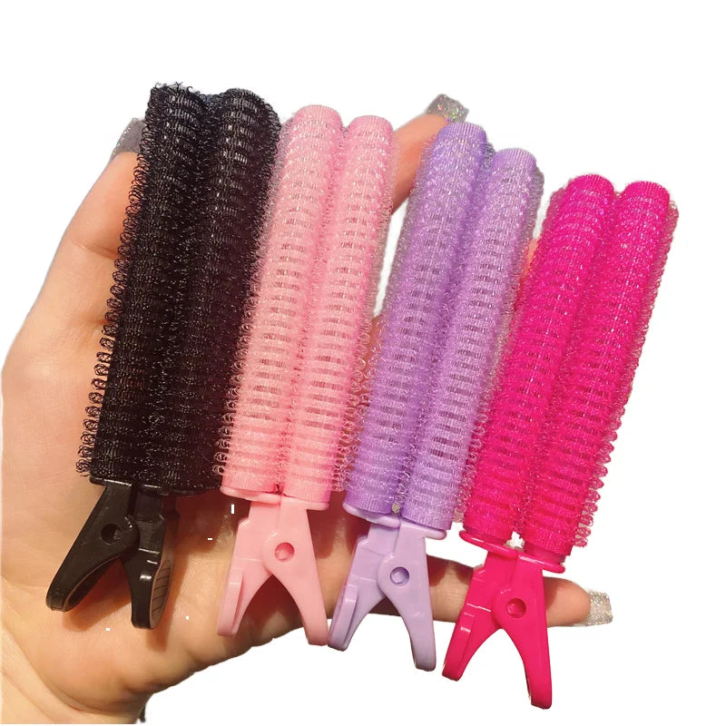 New Style Korean Hairdressing Styling DIY Roll Flurry Hair Clips Fashion Bang Fixed Hair Roller Pins with Opp Bags Packaging