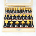 24pc 1/4 Shank Tungsten Carbide Router Bits Set for DIY Woodworking Project
