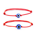 Unisex Men Women Fashion Handmade D-evil Eye Bracelet Adjustable Lucky Red String Rope Woven Knot Bracelet Supplier