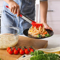 Kitchen Accessory Comb Shape Silicone Stainless Steel BBQ Spaghetti Noodles Pasta Clip Barbecue Buffet Tong Clamp Home Kitchen