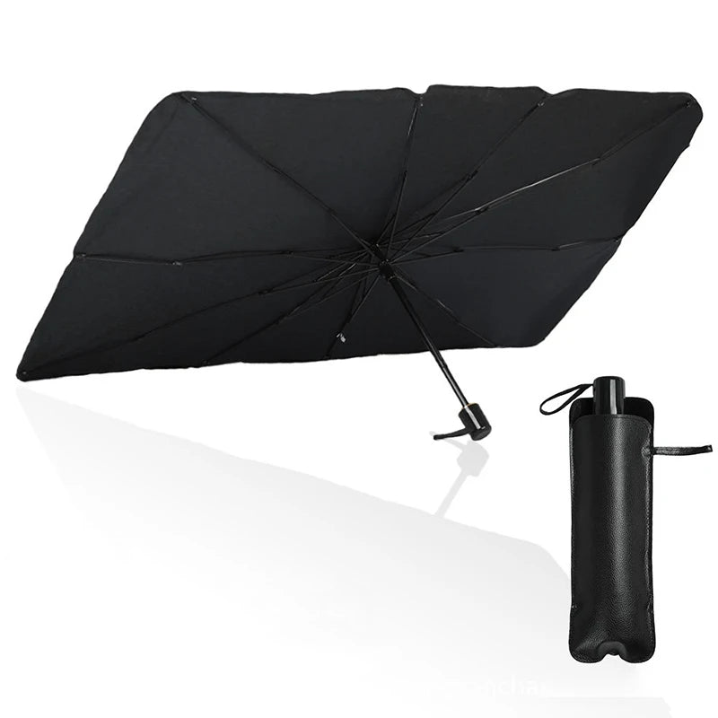 Suitable Variety Model 3 Folding Umbrella Car Front Windshield Umbrella Cover Silver Coating Portable Emergency Umbrella
