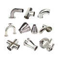 Sanitary Stainless Steel 2205 Duplex 2 6 Inch 6\" 8\" 12\" 4 Type Connection Concentric Tri Clamp Tee Pipe Fittings