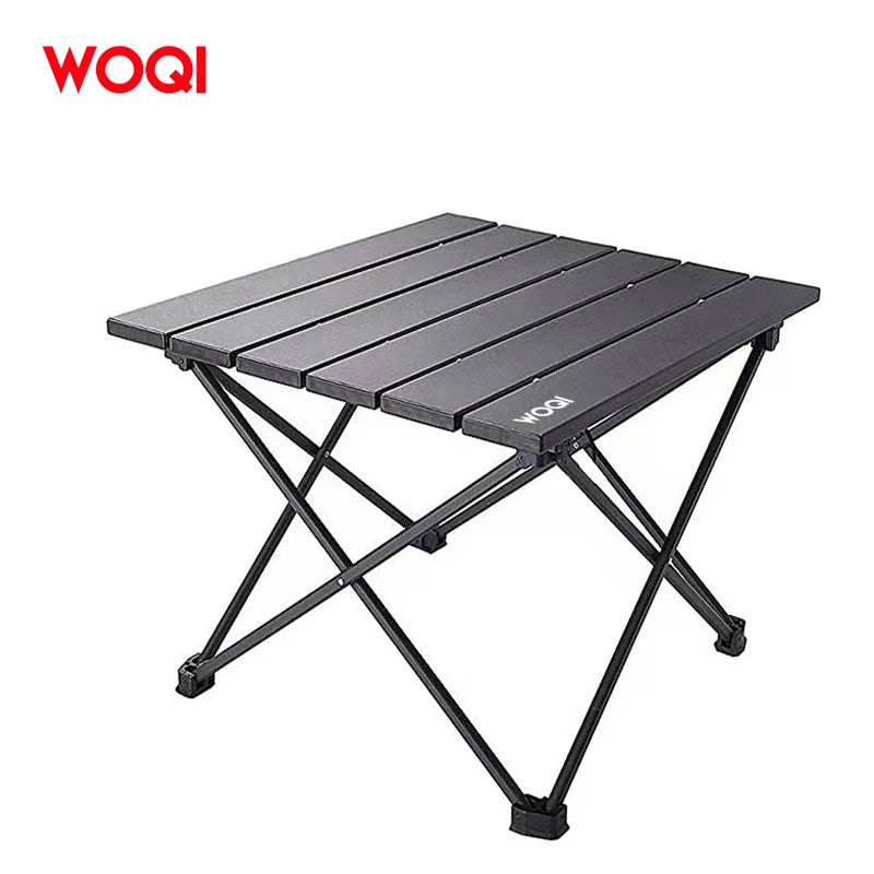 WOQI Aluminum Top Mini Lightweight Folding Camping Table for Outdoor Cooking Hiking Travel Picnic