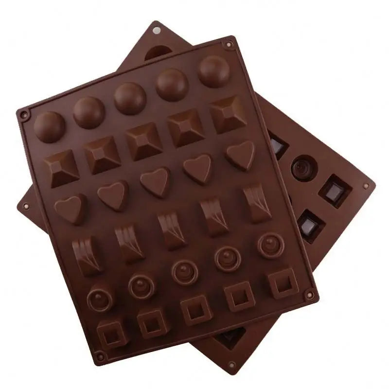 30 Holes Food Grade Silicone Chocolate Molds Candy Mold Baking Mold for Jelly Snack Pot Chocolate Gummy Gummies