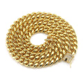 Duyizhao Zinc Alloy Hip Hop 10k Gold Cuban Link Chain Custom Crystal Clasp Necklace Hip Hop 2022 Iced Out Wholesale Jewelry