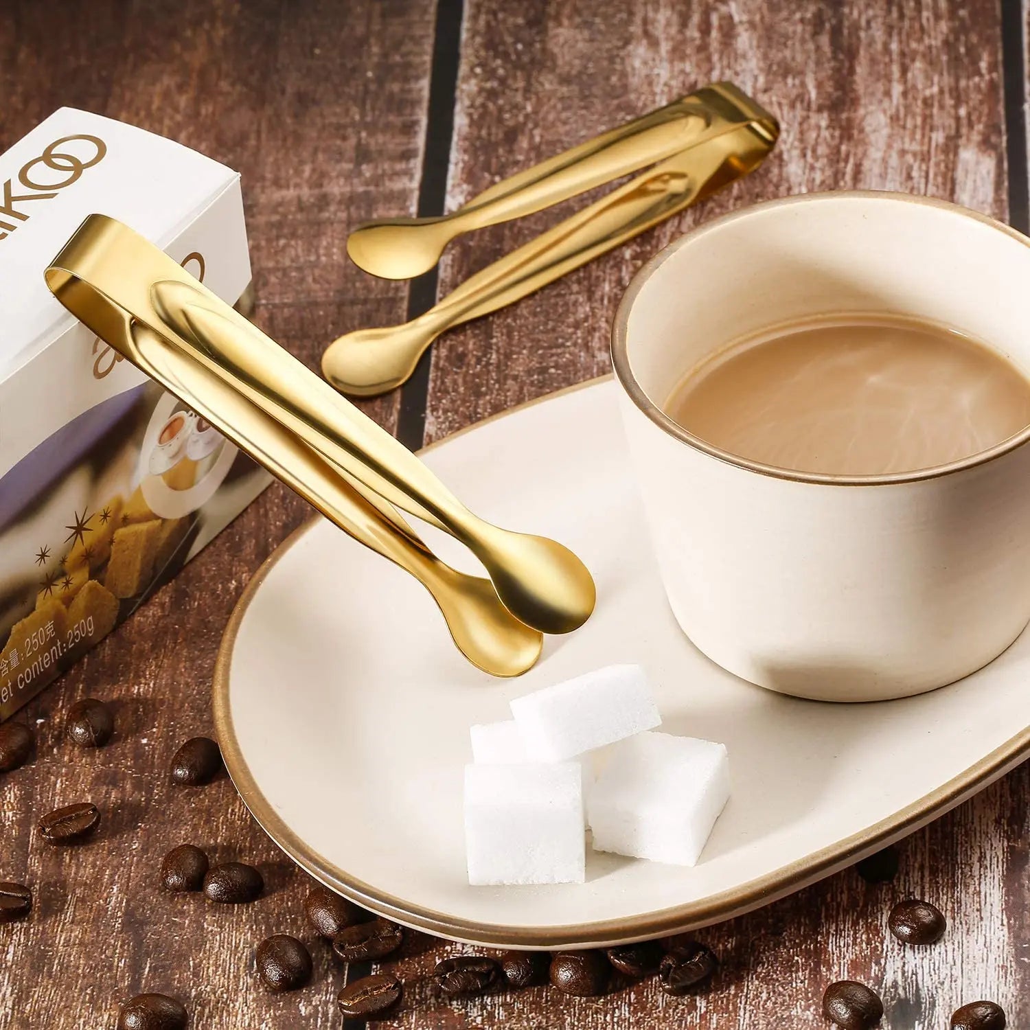 Sugar Mini Stainless Steel Pieces Bar Tool Food Tong Cream Small Cocktail Metal Gold Ice Tongs