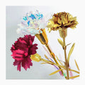 L06816  Mother's Day Gift  Artificial Flowers Gold 24k Carnation Artificial Golden 24k Gold Carnation