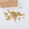Wholesale 3mm 4mm 5mm Brass Silicone Beads Adjustable Slider Balls Spacer Beads to Prevent Earbuds for Jewelry Making