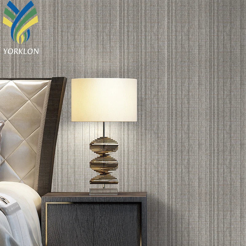 24-REED Luxury Custom Hotel Wall Covering Interior Decorative PVC Textured Fabric Modern Waterproof Heat Resistant Wall Papers