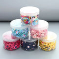 Wholesale Bulk Custom logo Box 40pcs Infants Toddlers Elastic Hair Accessories Ties Pigtail Hair Rubber Band for Children Kids