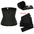 9 Steel Bones Waist Trainer Body Shaper Adjustable Belly Tummy Control Zipper Waist Trainer