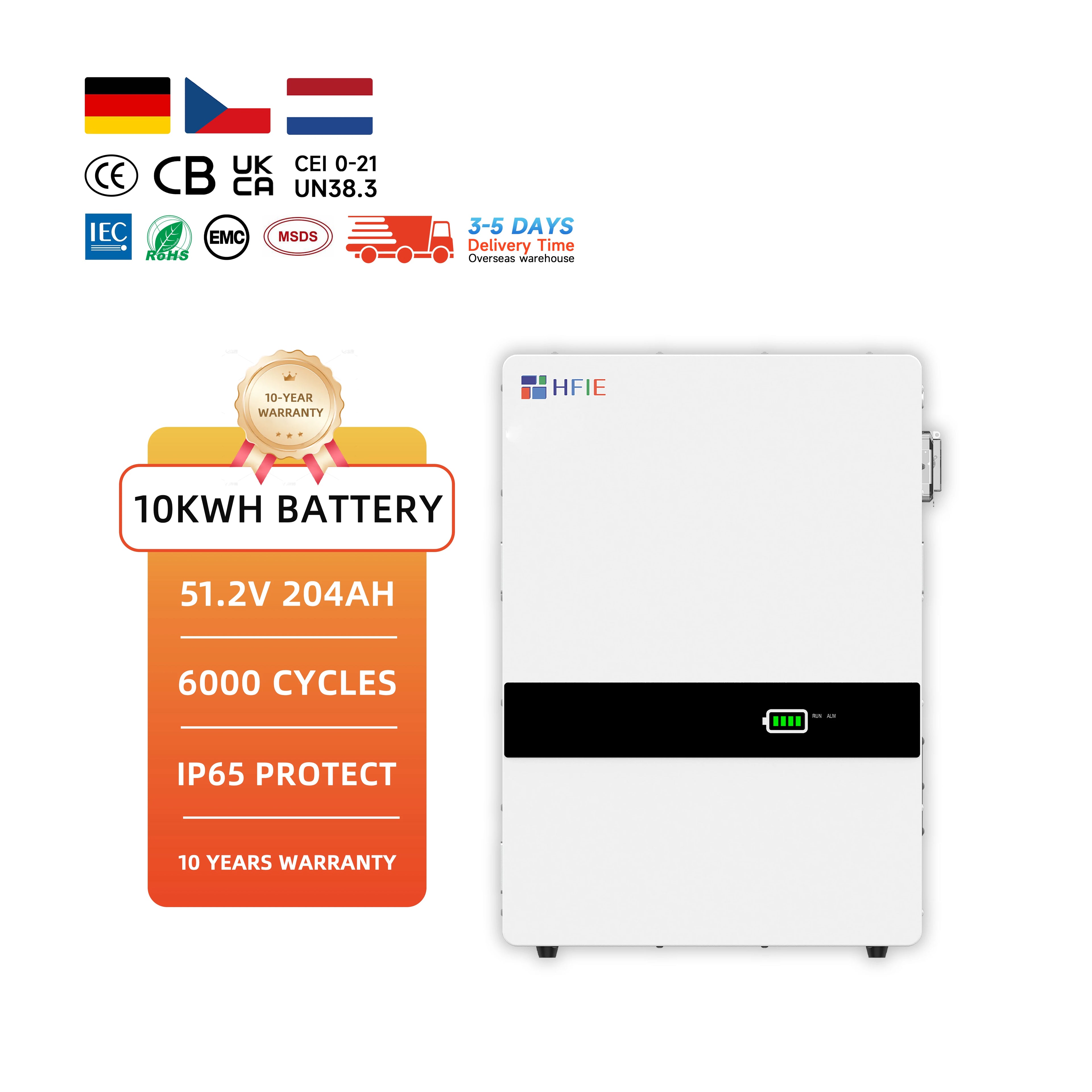 Lithium Ion Battery Solar 48v 100ah Lithium Battery Lifepo4 48v Home Battery 200ah 5kw 10kw for Home Use in Stock EU Warehouse