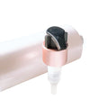 Rose Gold Lid Clear Plastic Airless Vacuum Pump Dispenser Bottle with Screw Cap Portable Travel Makeup Cosmetic Container