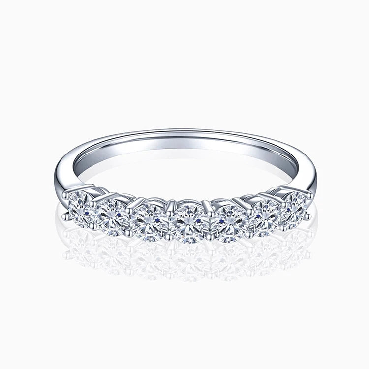 SGARIT 10K White Gold Ladies Jewelry 0.70CT Moissanite Engagement Wedding Diamond Ring Anniversary Gift for Women