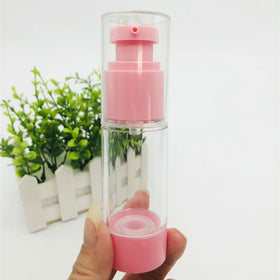Wholesale 15ml 30ml 50ml Plastic Empty Clear Black Pink Blue Airless Cosmetic Pump Lotion Lotion Bottle