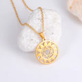 New Arrival Trendy Women Stainless Steel Pentacle Necklace Gold Plated Pentacle Charm Necklace Jewelry Gifts Amulet for Girl