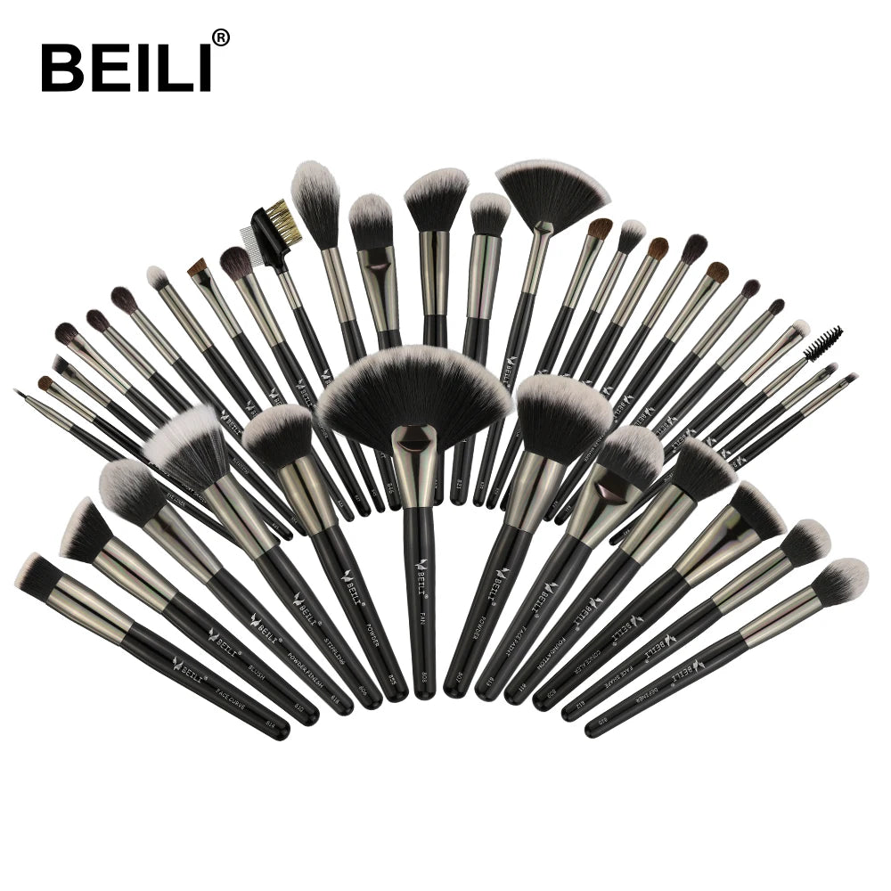 BEILI Ser Completo De Brochas De Maquillaje Makeup Kits All in One Custom Natural Bristles Makeup Brushes Mekup Item