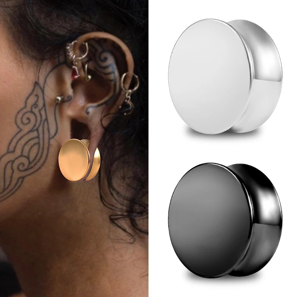 Hot New Fashion Body Piercing Jewelry 316L Stainless Steel Double Flared Plugs & Tunnels Gauge Kit for Unisex Wedding Engagement