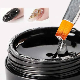 Jelly Super Adhesive Firmly Long Lasting French Water Base LED Rhinestone Glue Gel DIY Private Label UV Nail Salon