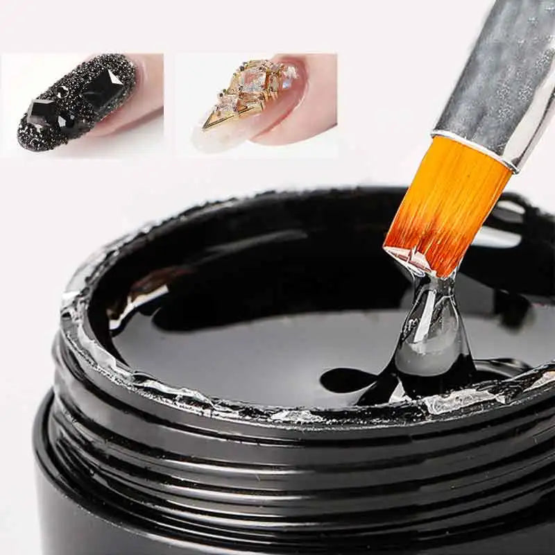 Jelly Super Adhesive Firmly Long Lasting French Water Base LED Rhinestone Glue Gel DIY Private Label UV Nail Salon