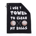 Microfiber Waffle Material Golf Sports Towel Digital Printing Water Absorption Golf Product