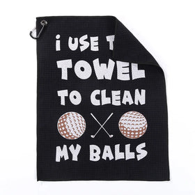 Microfiber Waffle Material Golf Sports Towel Digital Printing Water Absorption Golf Product