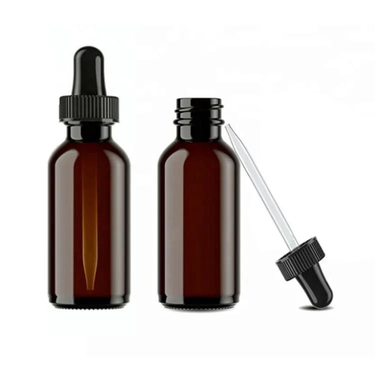 Dropper Bottle PET Cosmetic Packaging Double Layer Amber Square Plastic Cosmetic Screen Printing 50 ml for Serum