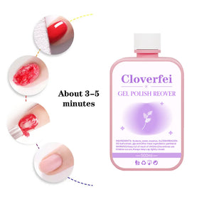 Custom Pink Bottle 500ml Nail Cleaner Remover Nail Paint Remover Nail Polish Remover Liquid
