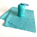 Silicone case Packed Outdoor Microfiber Quick Dry Towel