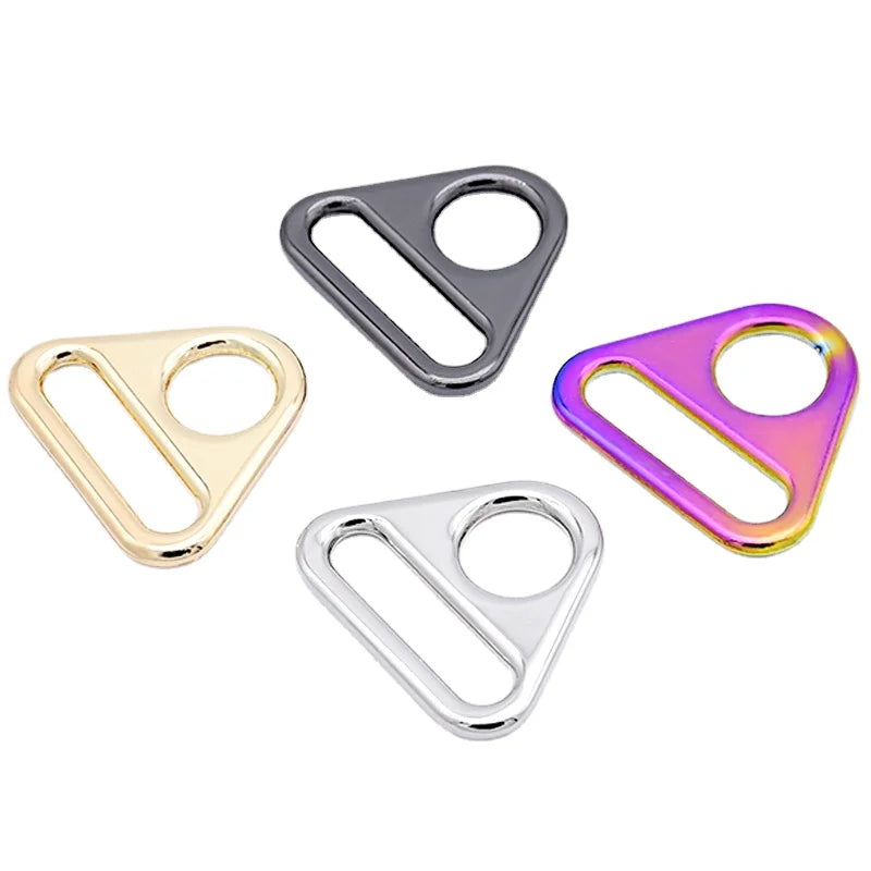 Ivoduff Various Size Handbag Triangle Shape Buckle Metal Zinc Alloy Buckle for Bag Parts Bag Strap Triangle Buckle