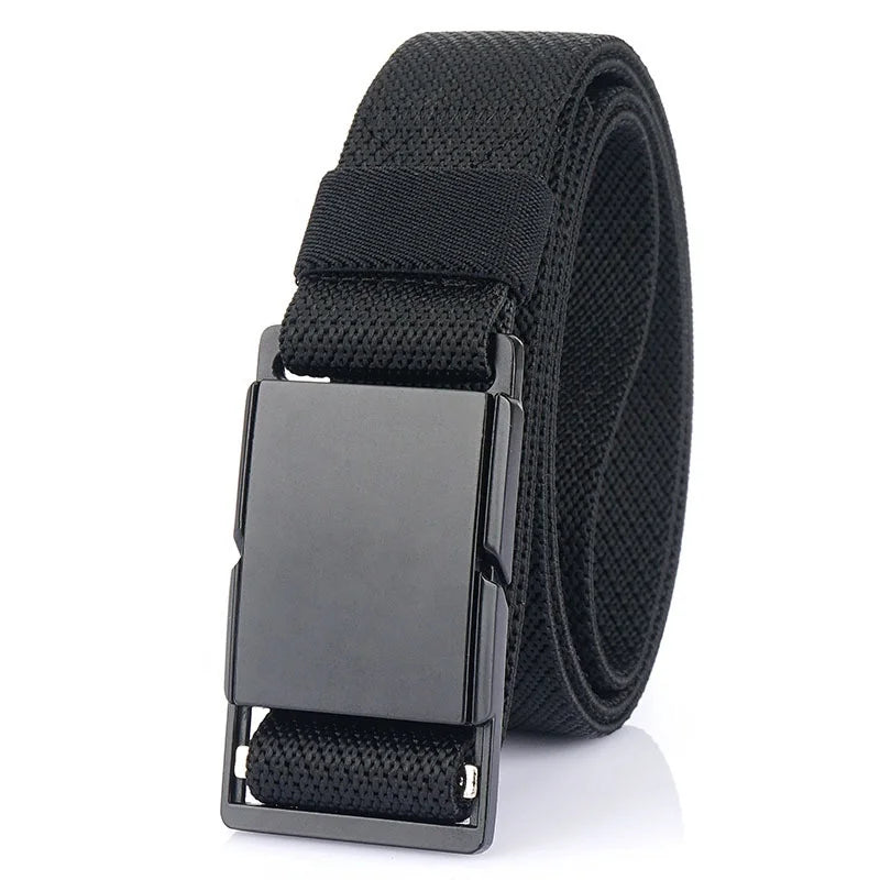 Custom Logo Hongmioo Fashion Jeans Outdoor Nylon Tactical Belt for Men with Magnetic Buckle