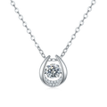 Oem Factory Costly/Expensive 2crt 3 Carat Moissanite on White Gold Necklace 925 Sterling Silver With Certificate for Valentine