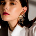 Singoli Fashion Gold Hollow Butterfly Earrings Exaggerate Earring Jewelry Gift for Women