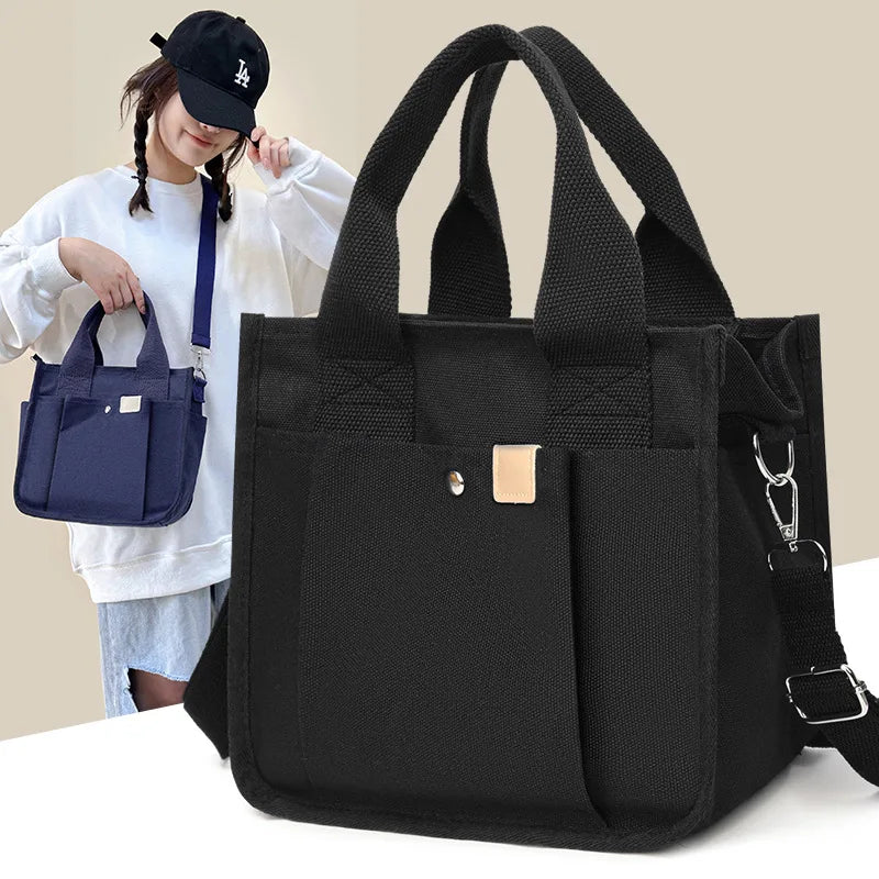Customized Multifunctional Canvas Bag with Multiple Compartments for Women to Carry When Going Out Suitable for Shopping Travel