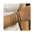 Gold Plated Bead Bracelets for Women and Men 2/3/5mm Round Ball Beaded Stainless Steel Chain Bracelets in Gold Color for Women