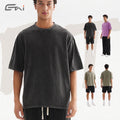 Blank Black 280 Gsm Heavy Weight Oversized Tshirts Men Wholesale Vintage Acid Wash t Shirts
